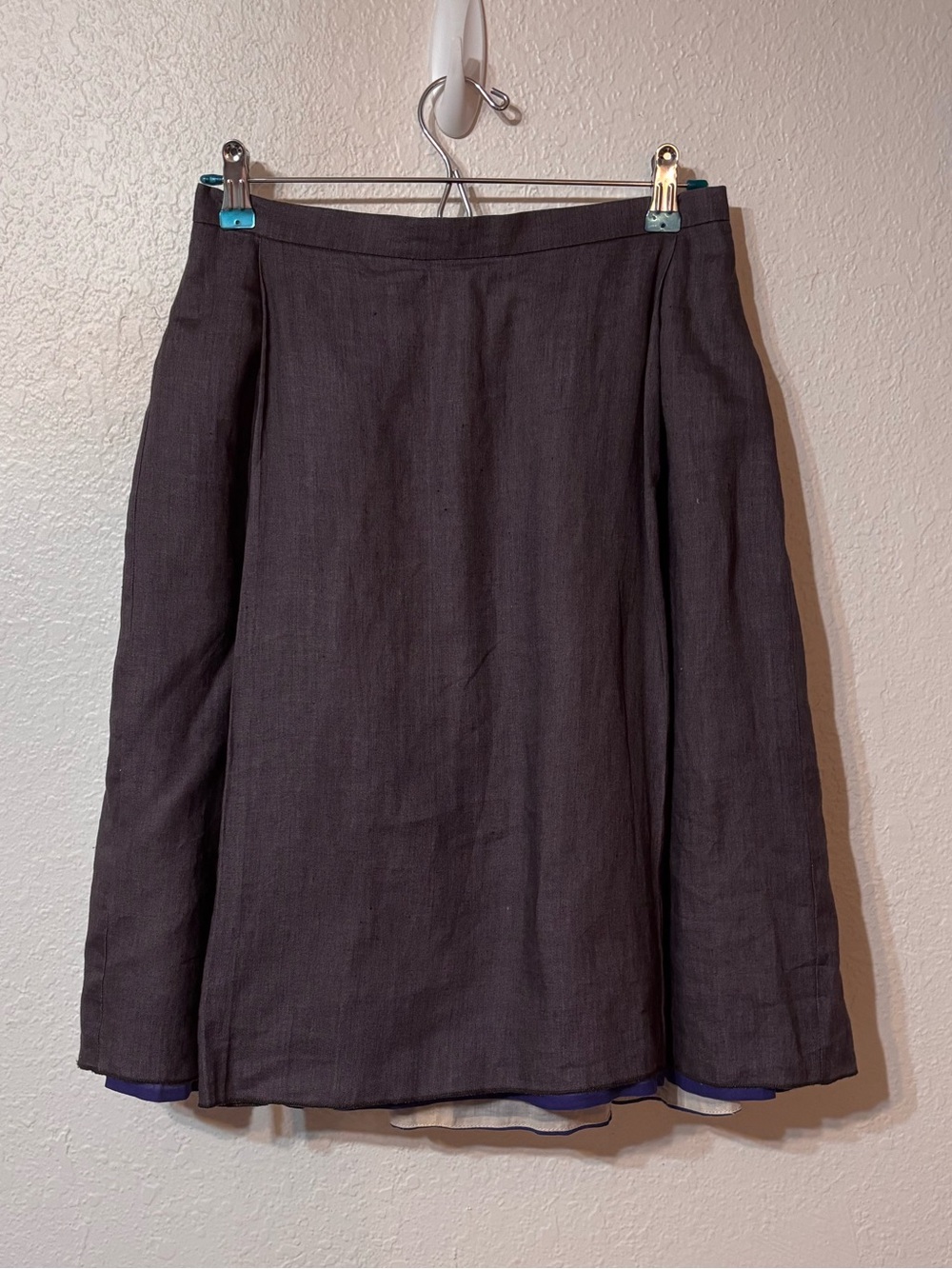 Kiltie Linen Above the Knee Full Skirt Size 6